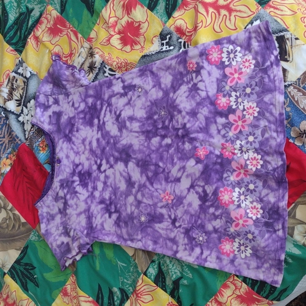 Children's Purple Tie Dye Dress